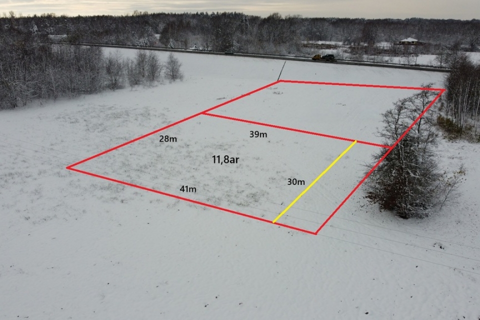 Działka budowlana 11,8ar WZ na dom jednorodzinny