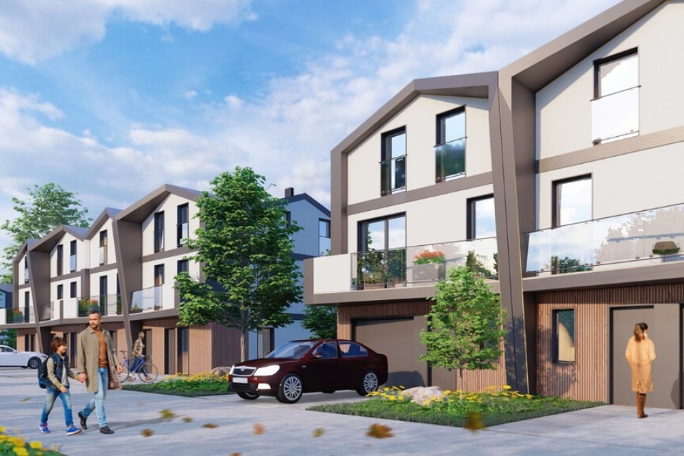 Dom szeregowy 9 pokoi, garaż i ogród – Słocina