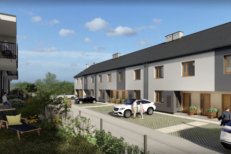 Szeregówka Skrajna z ogrodem 100m2 - Sikorskiego