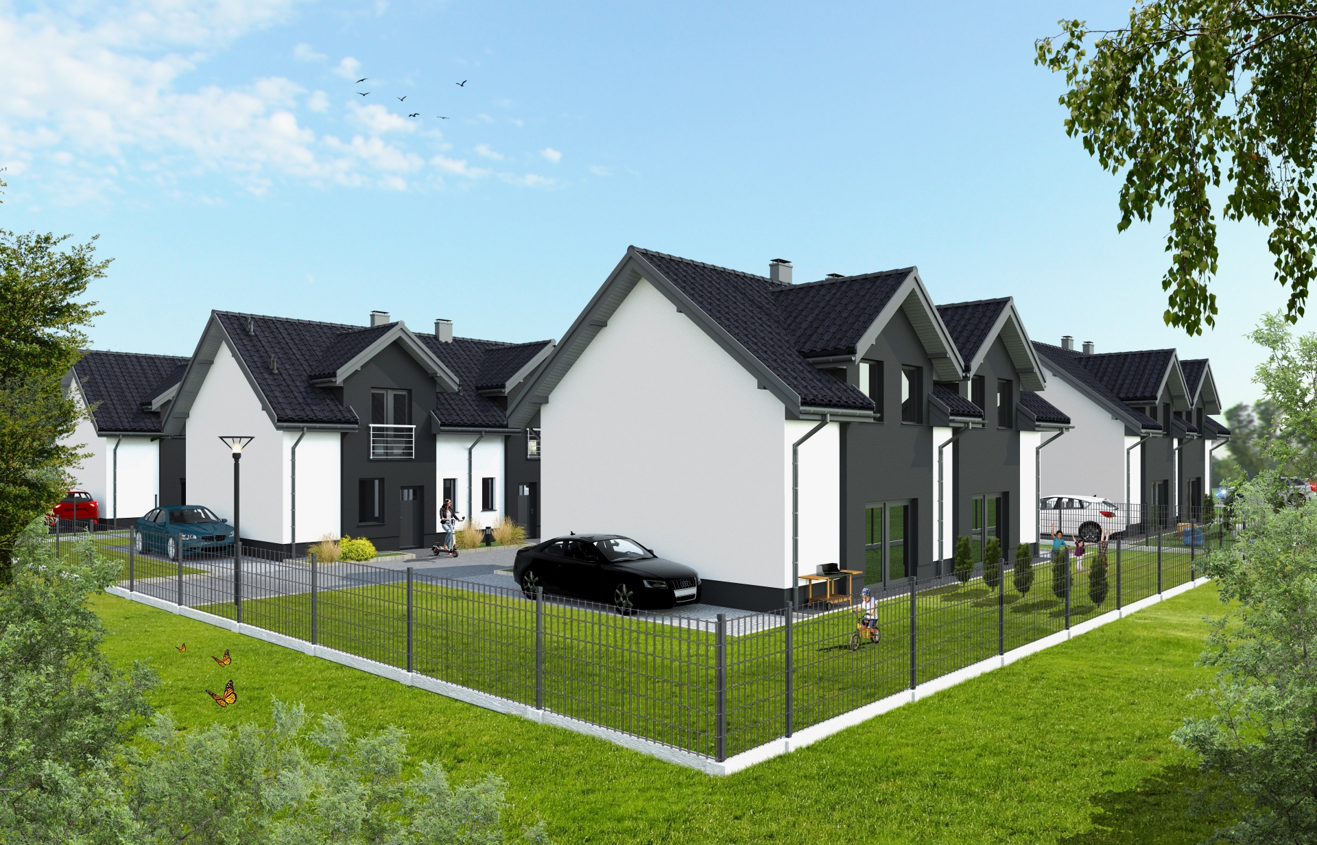 Domy w zabudowie bliźniaczej - ul. Magiczna